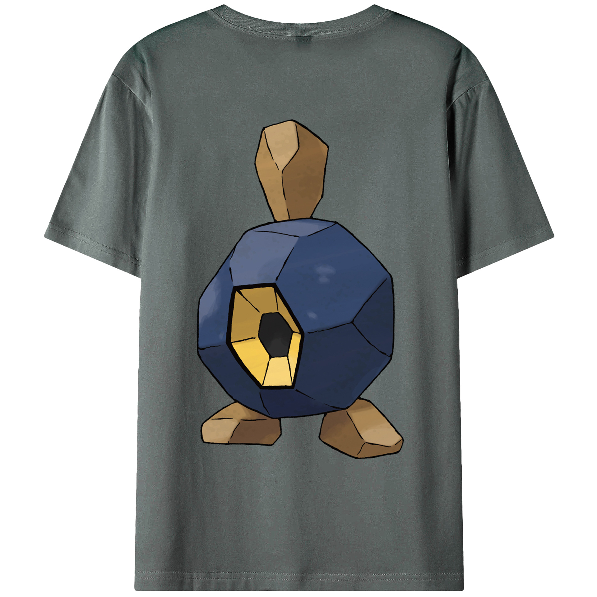（画像用） ポケットモンスター Pokémon 綿100％ メンズ半袖Tシャツ（バックプリント） 通気性
